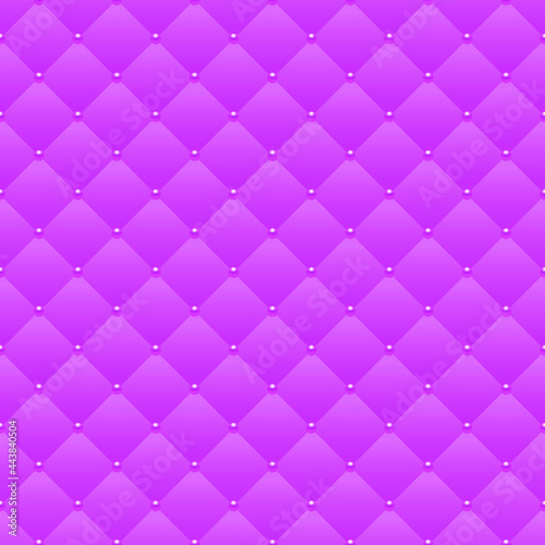 Pink luxury background with pearls and rhombuses. Seamless vector illustration. 