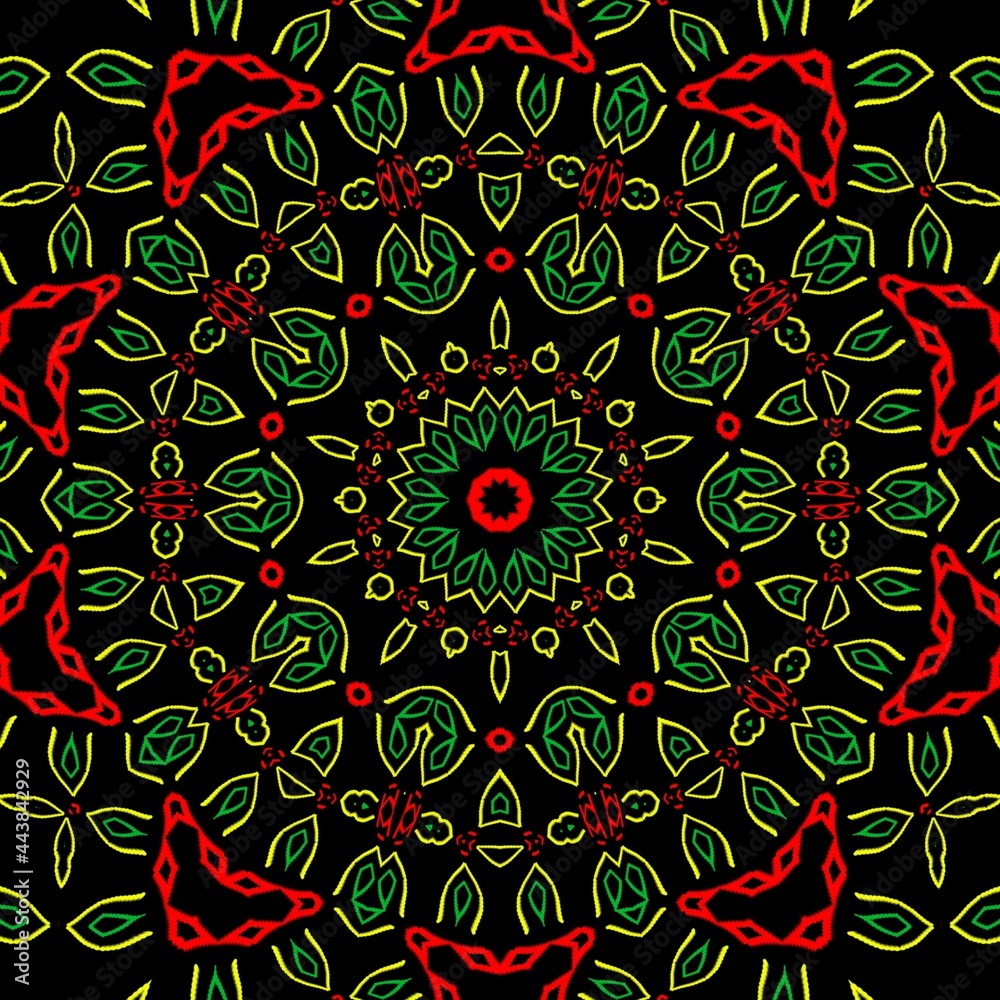 Colourful pattern illustration design made with the help of graphics. Colourful pattern illustration design made with the help of graphics.