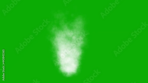 Wallpaper Mural White smoke motion graphics with green screen background Torontodigital.ca
