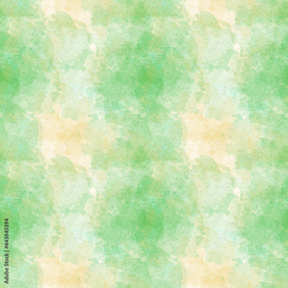Seamless abstract pattern. Green and yellow colors. Dry pastel. Digital abstract background. 
Designed for textile fabrics, wrapping paper, background, wallpaper, cover.