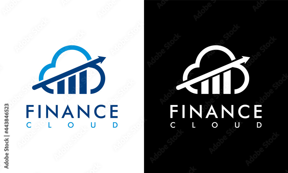 Accounting and Financial logo concept cloud vector illustration graphic design Accounting and Financial logo concept cloud vector illustration graphic design