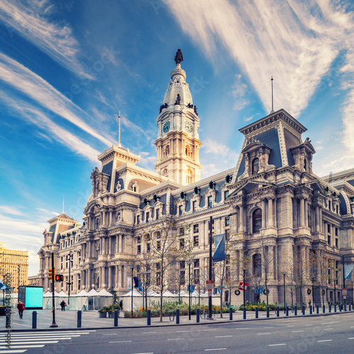 Fotografie, Obraz Historic City Hall in Philadelphia, USA