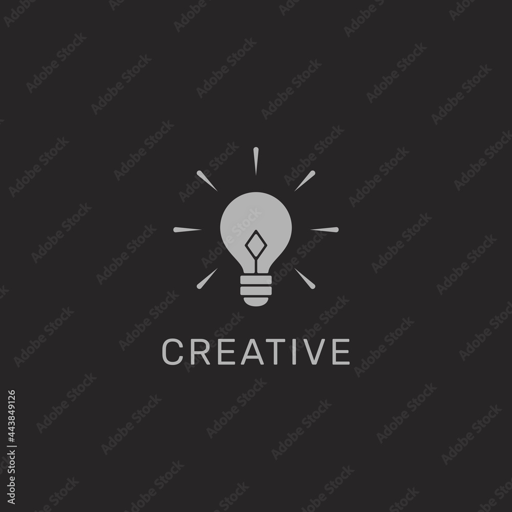 Creative Bulb Logo. Vector Design.