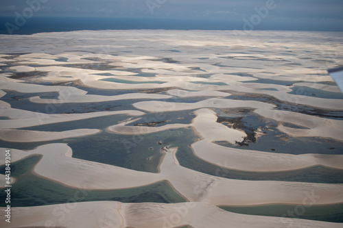 aerial view of the desert