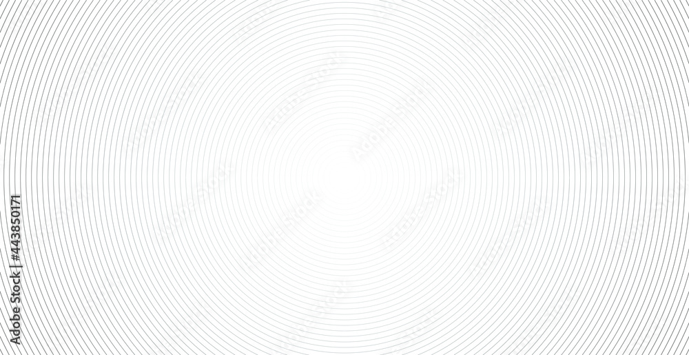 Concentric circle. Illustration for sound wave background. Abstract circle line pattern.