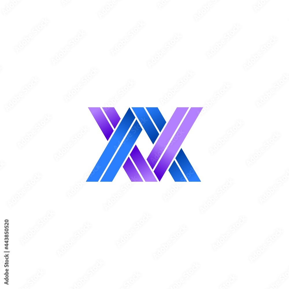 Letter AV, VA, XX Logo. Vector Design. Letter AV, VA, XX Logo. Vector Design.