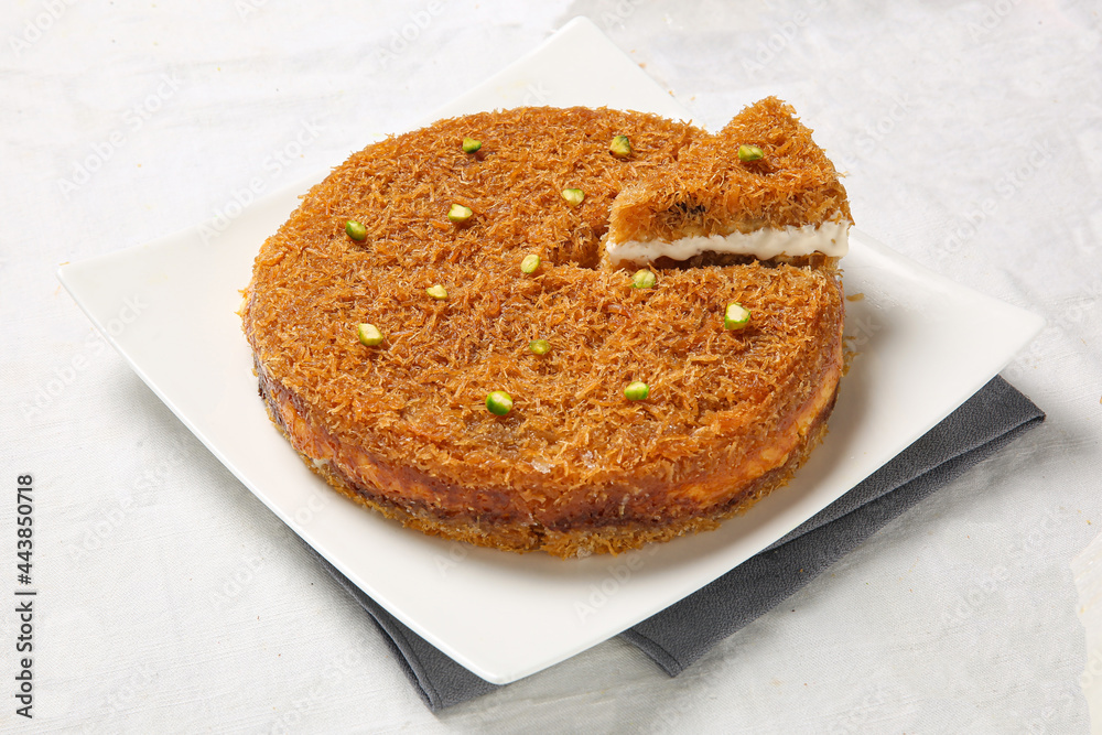 kunafa maxican food isolated on white background kunafa maxican food isolated on white background
