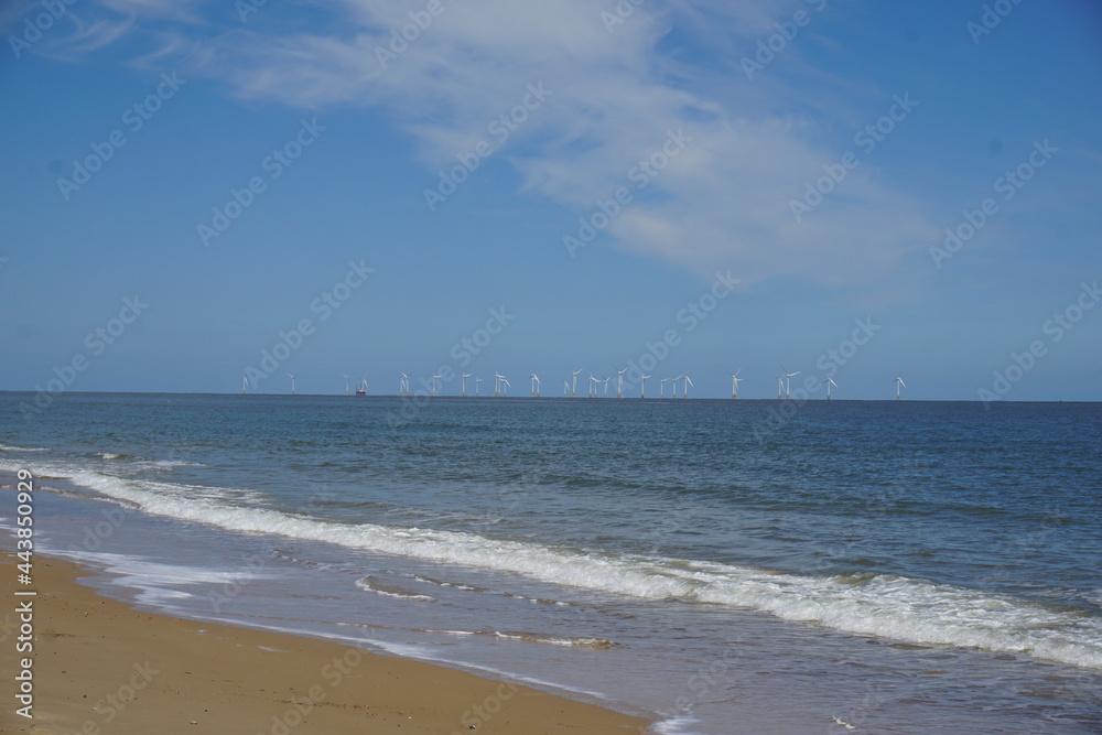 Wind farm near Great Yarmouth, June 2021