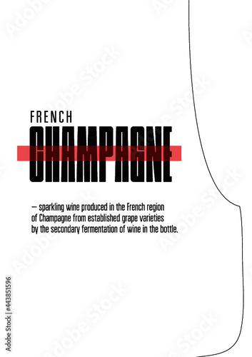 Champagne Poster for your bussines