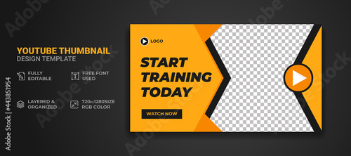 Youtube thumbnail and web banner template