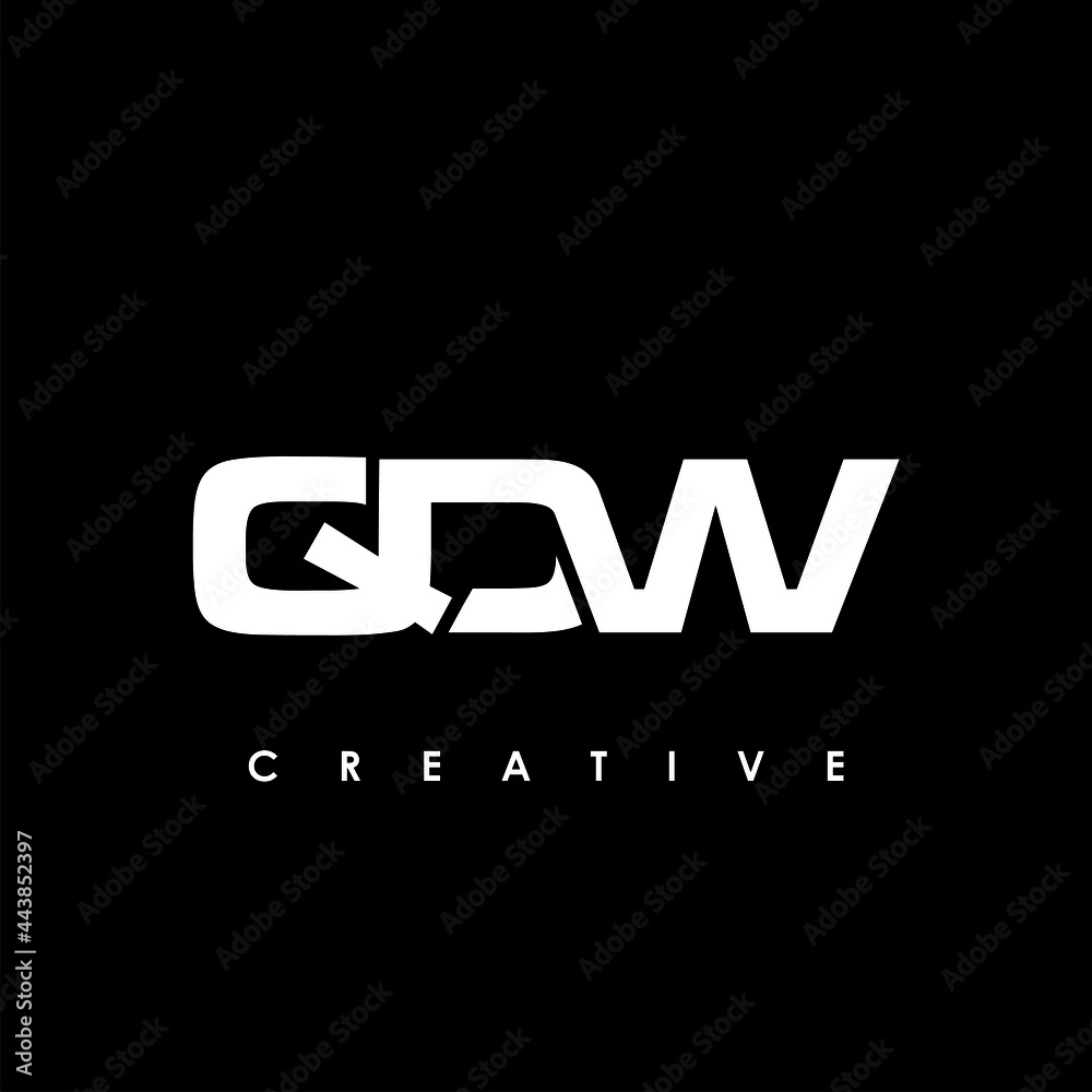 QDW Letter Initial Logo Design Template Vector Illustration