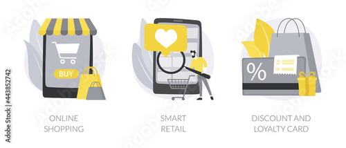 E-commerce platform abstract concept vector illustrations.