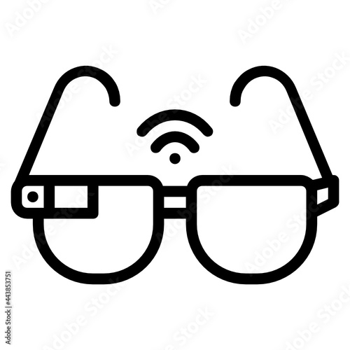 glasses line icon