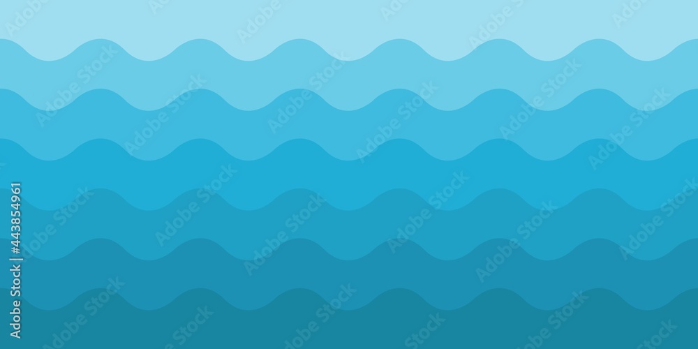 Abstract sea waves seamless vector Abstract sea waves seamless vector