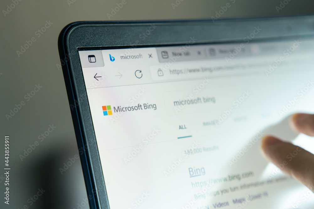 Bangkok, Thailand - June 29, 2021 : Microsoft Bing is a web search engine  owned by Microsoft. foto de Stock | Adobe Stock