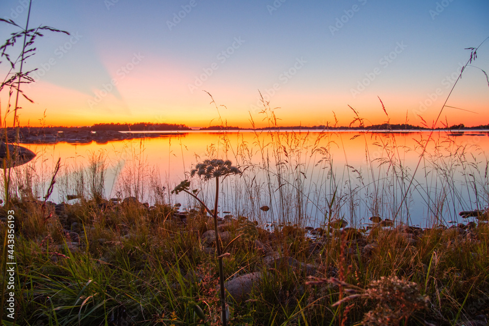 Sunset over the arcipelag