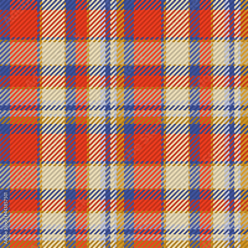 Seamless pattern of scottish tartan plaid. Repeatable background with check fabric texture. Vector backdrop striped textile print.