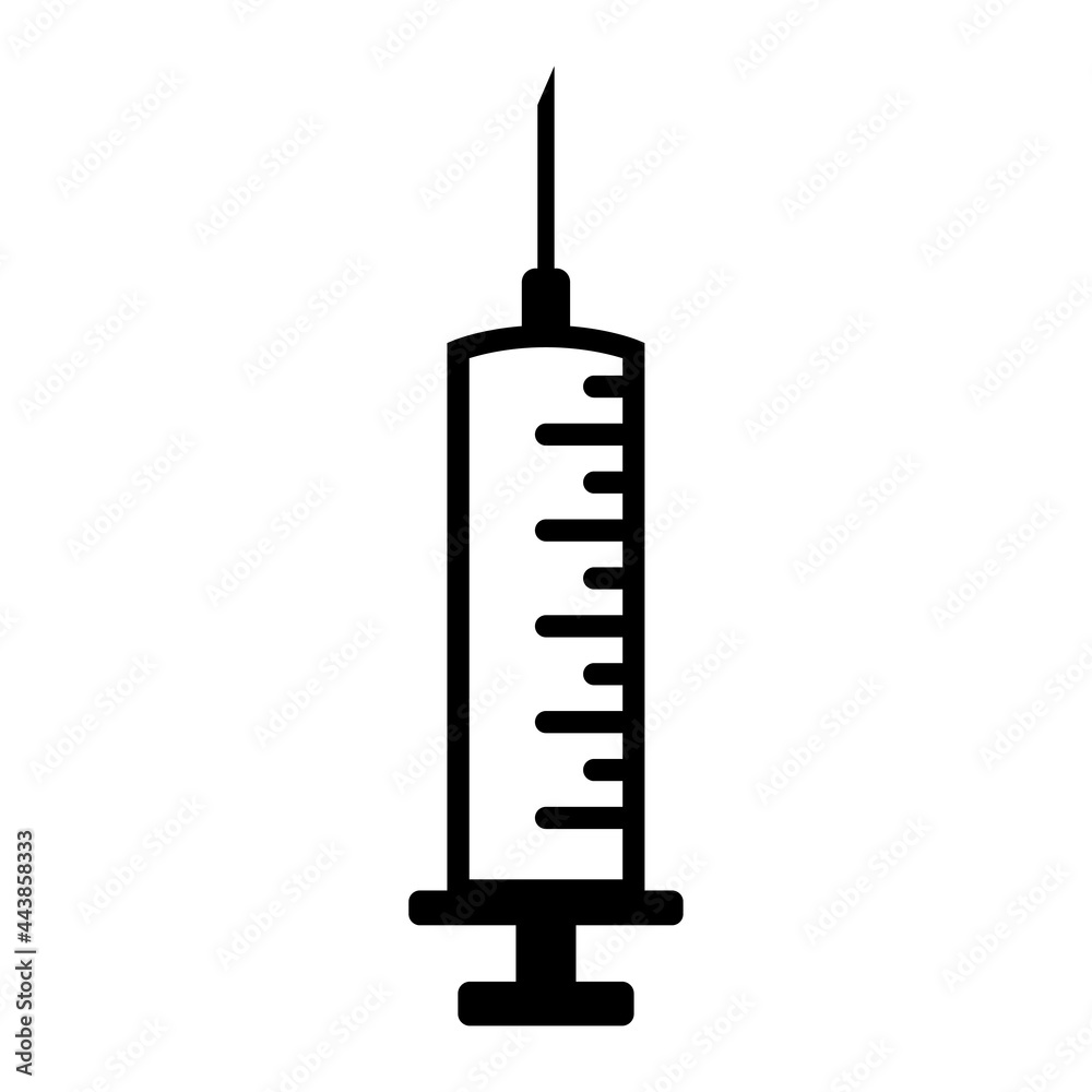 Syringe icon vector, injection sign Syringe icon vector, injection sign
