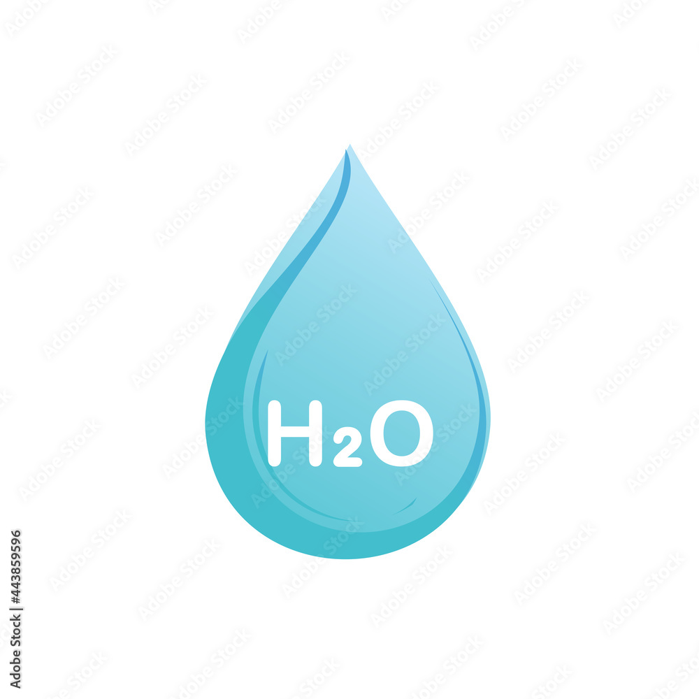 Water symbol. Waterdrop H2O. Illustration vector Water symbol. Waterdrop H2O. Illustration vector