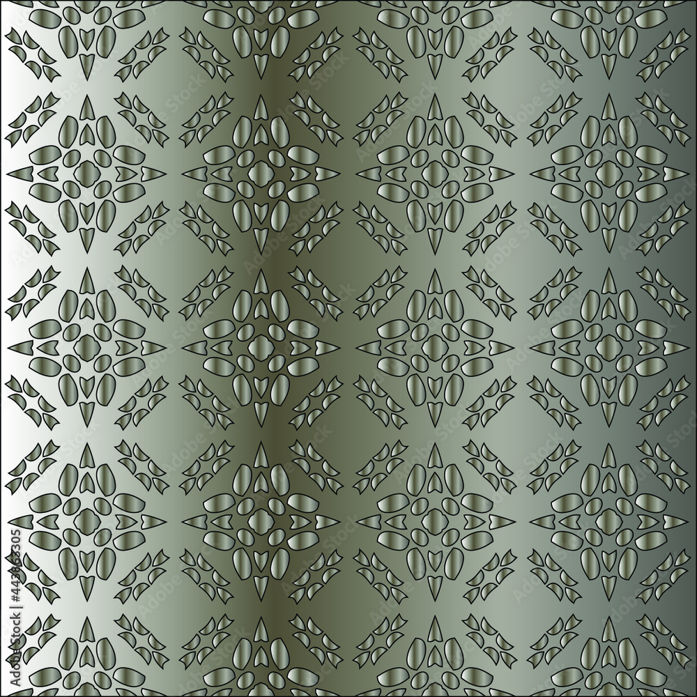 Silver metallic gradient with repeat Pattern . Abstract metallic background. Silver metallic gradient with repeat Pattern . Abstract metallic background.