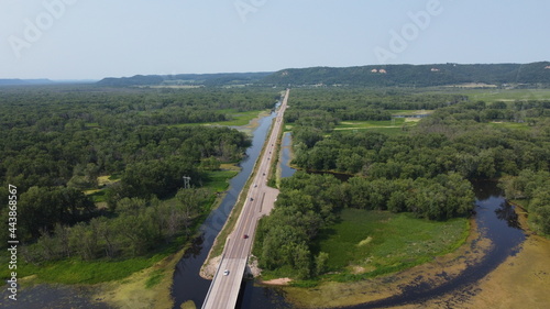 Wabasha, Minnesota - Mississippi River Bluff photo