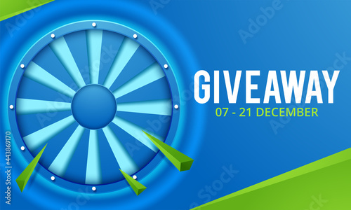 Giveaway banner for social media contests and special offer