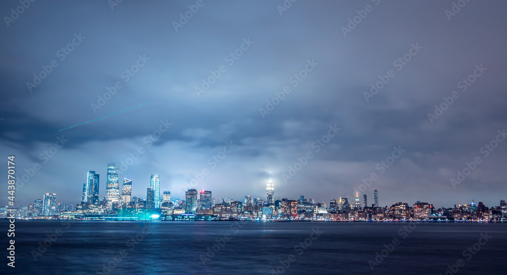 Time clouds over the New York city