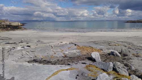 Kilmurvey beach, Aran Islands, Ireland. photo