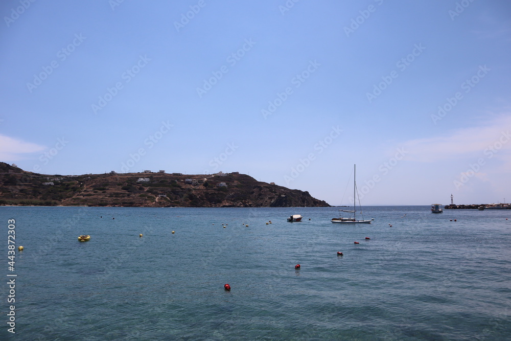 Boats in the bay of Syros