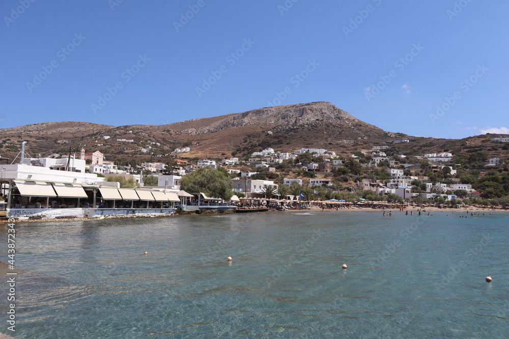 Gkini beach in Syros island in Greece.