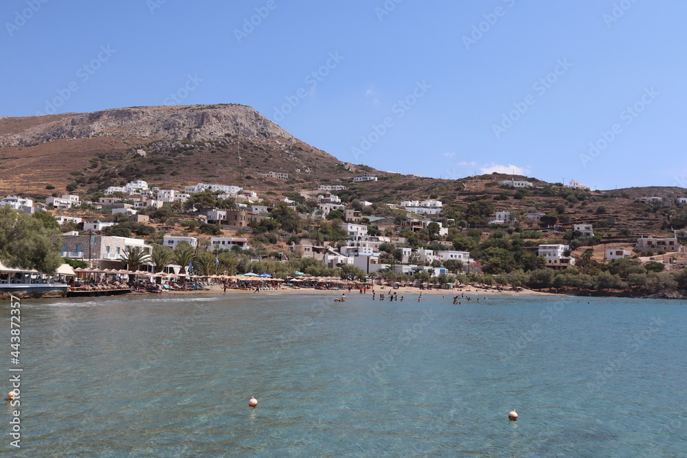 Local beach in Syros island in Greece Local beach in Syros island in Greece