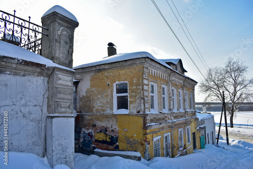 Nizhny Novgorod. Street with beautiful old architecture