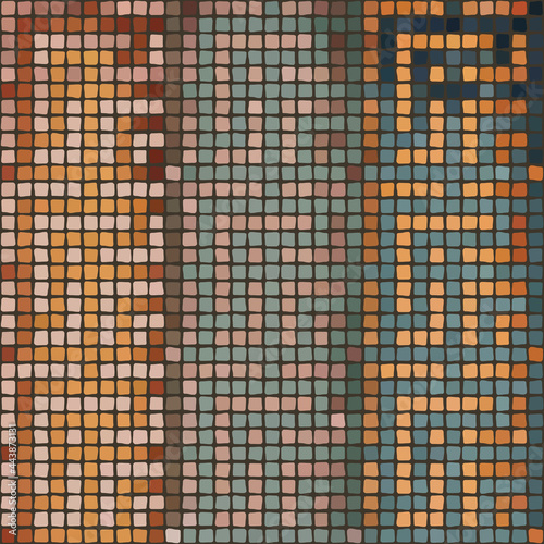 Pattern of mosaic in a mode...