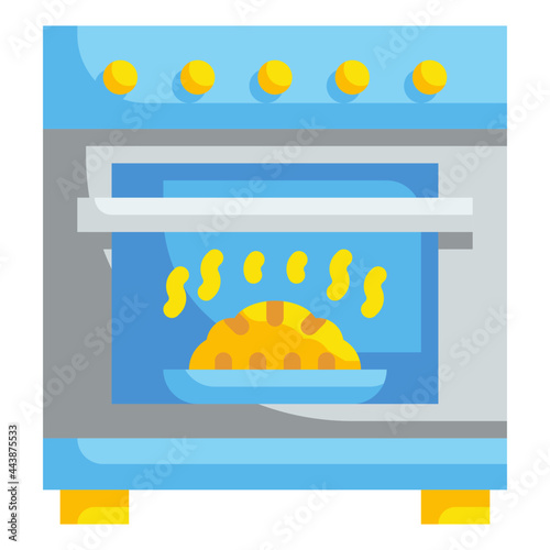 oven flat icon
