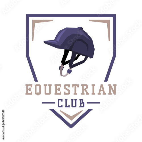 Fotografija Equestrian Club Logo Design, Sports Club, Derby, Tournament, Competitions Emblem