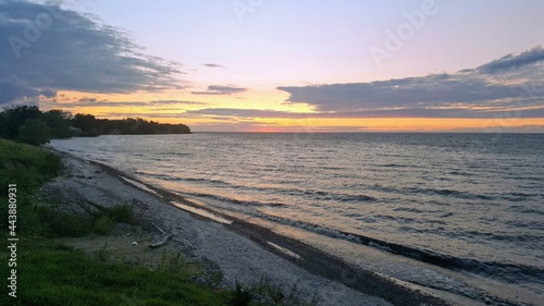 sunset over lake ontario