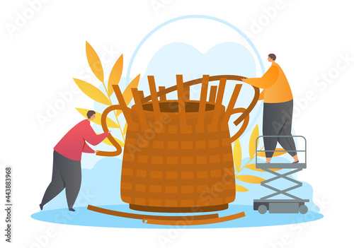 Basket weaving concept