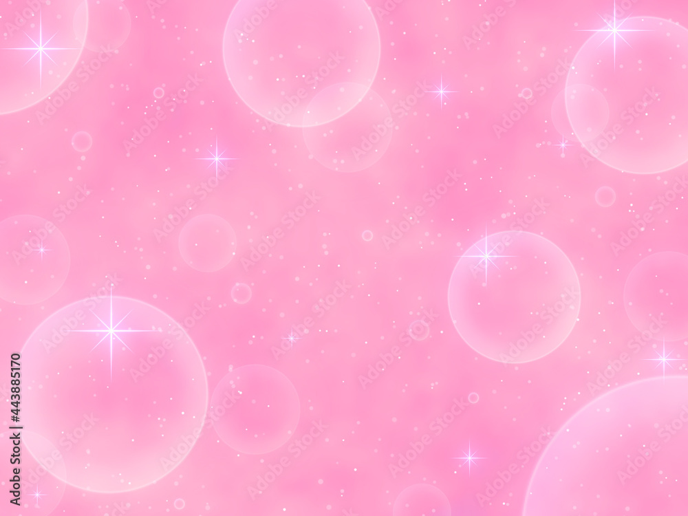 アニメ風のピンクのキラキラ背景 Stock Illustration Adobe Stock