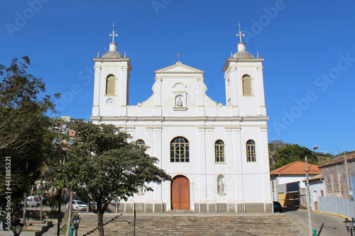 São Luiz do Paraitinga, SP, Brazil - Jun, 27, 2021: Church of São Luís de Tolosa. Vale do Paraíba touristic attraction.