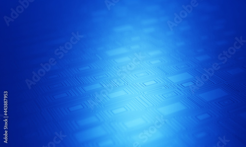 Blue background technology design