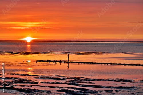 Fototapeta Naklejka Na Ścianę i Meble -  Sonnenaufgang über dem Ozean