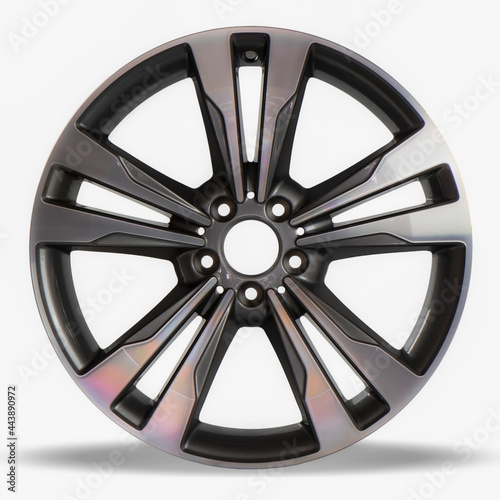 Fotografie Aloy wheel rim isolated on white background.