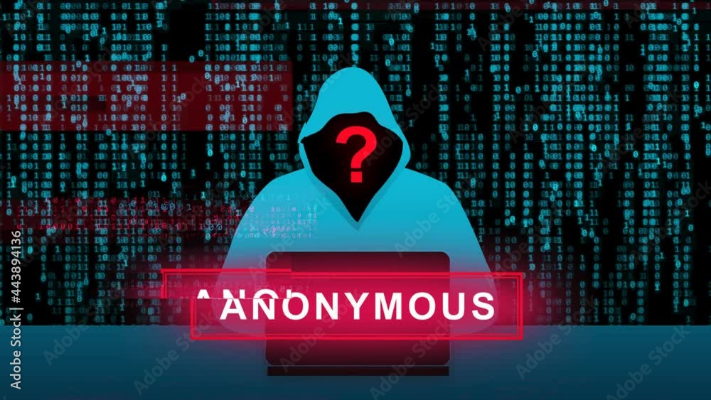 Anonymous - hacker in a hoodie