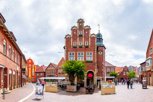 Rathaus, Meppen, Niedersachsen, Deutschland 