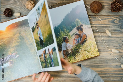 Premium Photo book Family, Great Size, Wooden Cover, Solid Pages, Quality Printing. photo