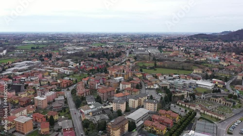 Wallpaper Mural Alzano Lombardo Ospedale, ZONA ROSSA, Bergamo Val Seriana Italy, Ospedale e paese deserto per epidemia quarantena, Drone Aerial Footage View of Hospital Coronavirus red zone quarantine,   // no video  Torontodigital.ca