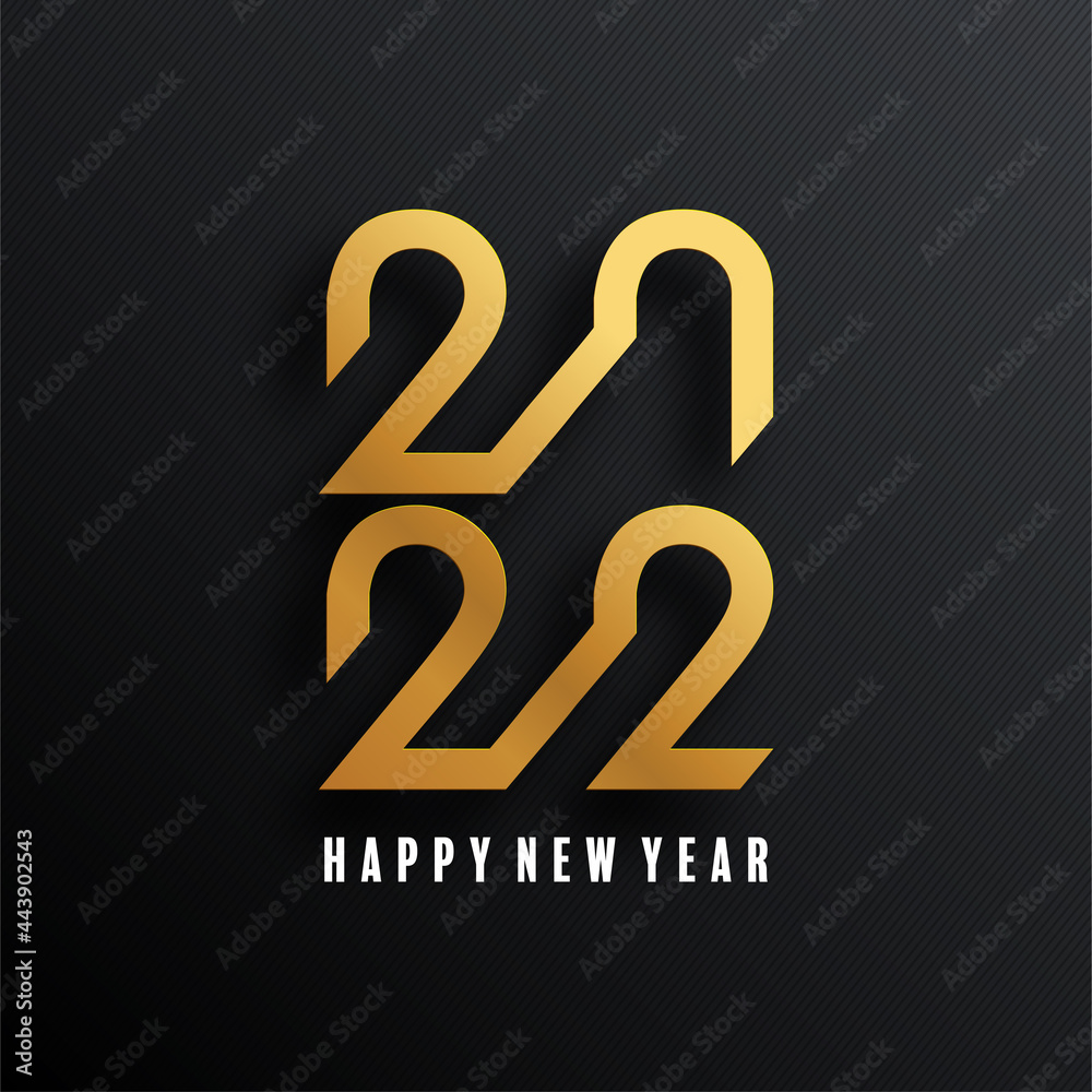 2022 Happy new year christmas design template. logo Design for greeting cards or for branding, banner, cover, card Happy new year 2022 with paper cut art and craft style on paper color background. 2022 Happy new year christmas design template. logo Design for greeting cards or for branding, banner, cover, card Happy new year 2022 with paper cut art and craft style on paper color background.
