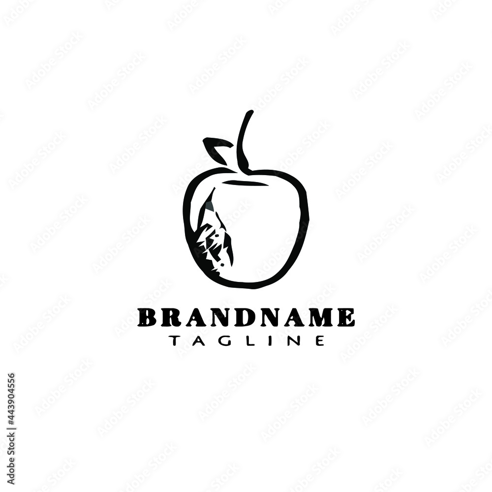 apple fruit logo icon cute template vector illustration apple fruit logo icon cute template vector illustration