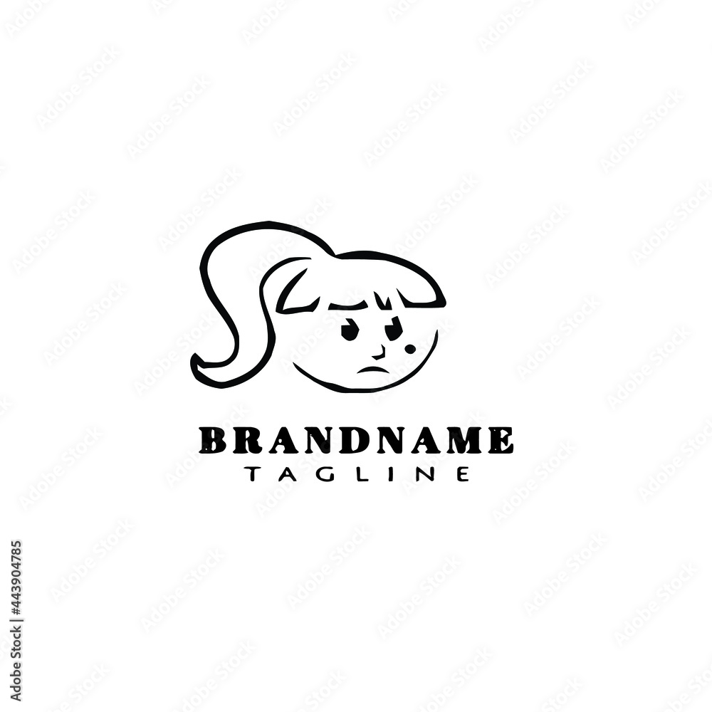 women face design logo template icon creative illustration women face design logo template icon creative illustration