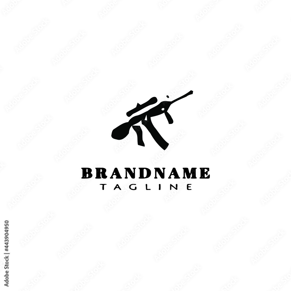 gun design logo icon template vector elegant gun design logo icon template vector elegant